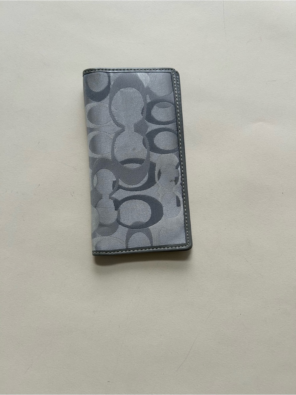 Coach Gray Signature Continental Wallet - Picture 6 of 6